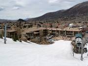 View of the accommodations in Aspen from the slope.