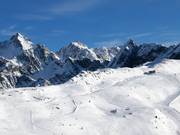 Impressive panorama in the Hochzeiger ski area