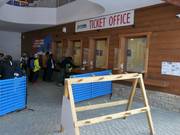 Well-maintained ticket area