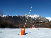 Snow-making lance in the ski resort of Cerler