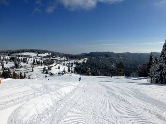 Beautiful snowy landscape on the Feldberg