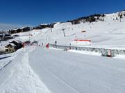 Practice slope in La Rosière
