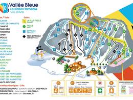 Trail map Vallée Bleue