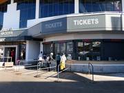 Well-maintained ticket area