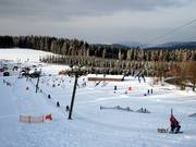 The toboggan lift is not suitable for skiers.