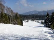 In the lower section, there are also intermediate slopes.