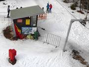 Slope map at the drag lift