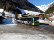 Ski bus in the Ahrntal Valley