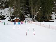 Practice area for children at the Teleski de Blaitière