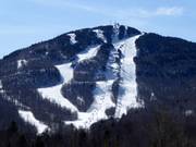 View of the slopes at the Mont Orford ski area