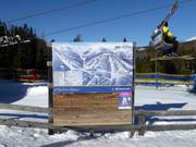 Information board at the chairlift