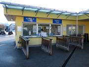 Well-maintained ticket area