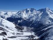 View of the holiday resort Saas-Fee
