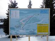 Ski trail map Sjusjøen