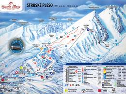 Trail map Štrbské Pleso