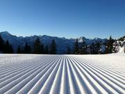 Very well-groomed slopes
