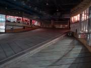 View into the ski hall without snow