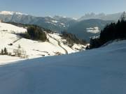 Middle section of the red slope