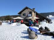 Mountain hut tip Rifugio Malga Ortesino
