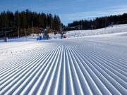 First-class slope grooming in the Kläppen ski area