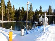 Storage pond with cooling system in Zieleniec