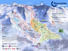 Trail map Gourette (Eaux Bonnes)