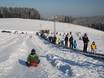 Children's area with people mover, tobogganing and snow tubing