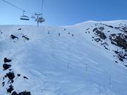 Mogul slopes in Méribel