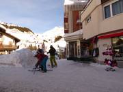 End of the valley run directly in Andermatt