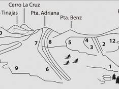 Trail map Lagunillas