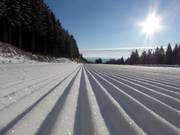 Perfectly groomed slope in the Mönichkirchen/Mariensee ski resort