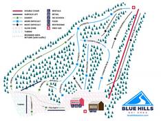 Trail map Blue Hills