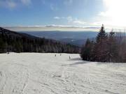 Easy Hochwald descent in the upper section