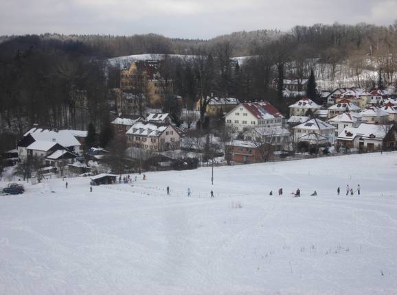 View of the slope and Leutstetten