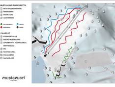 Trail map Mustavuori – Tampere