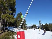 Slope signage in the Les Angles ski area
