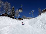 Easy slope Bodmi to the valley station