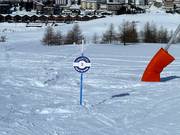 Slope marking in Sestrière
