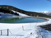 Storage pond in the Cerler ski area