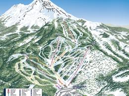 Trail map Mt. Shasta Ski Park