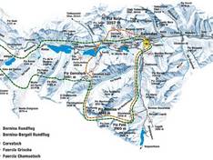 Trail map Bernina Heliski