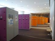 Very clean locker area in the New Furano Prince Hotel