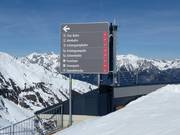 Signposting in the Serfaus-Fiss-Ladis ski area