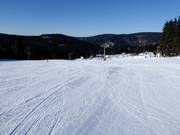 Very good slope grooming in the Spindlermühle ski area