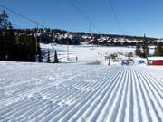 Perfectly groomed slope in Trysil