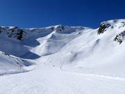 Ski route Wilde Grube to the valley station