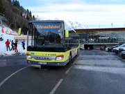 Ski buses at the valley stations