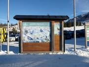 Slope map at the central ticket office