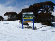 Slope signage in Falls Creek