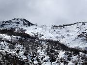 View of the advanced area at the Interceptor Quad Chair